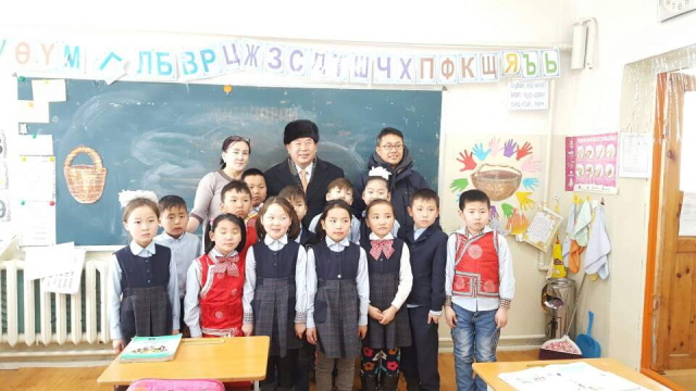 해외 작은도서관 조성지원사업 몽골 칼콜학교 개관식